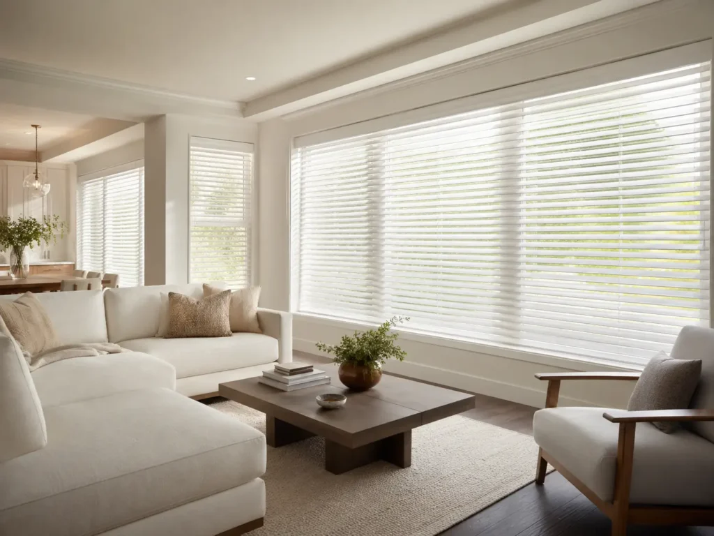 Installed custom window blinds in a San Jose home